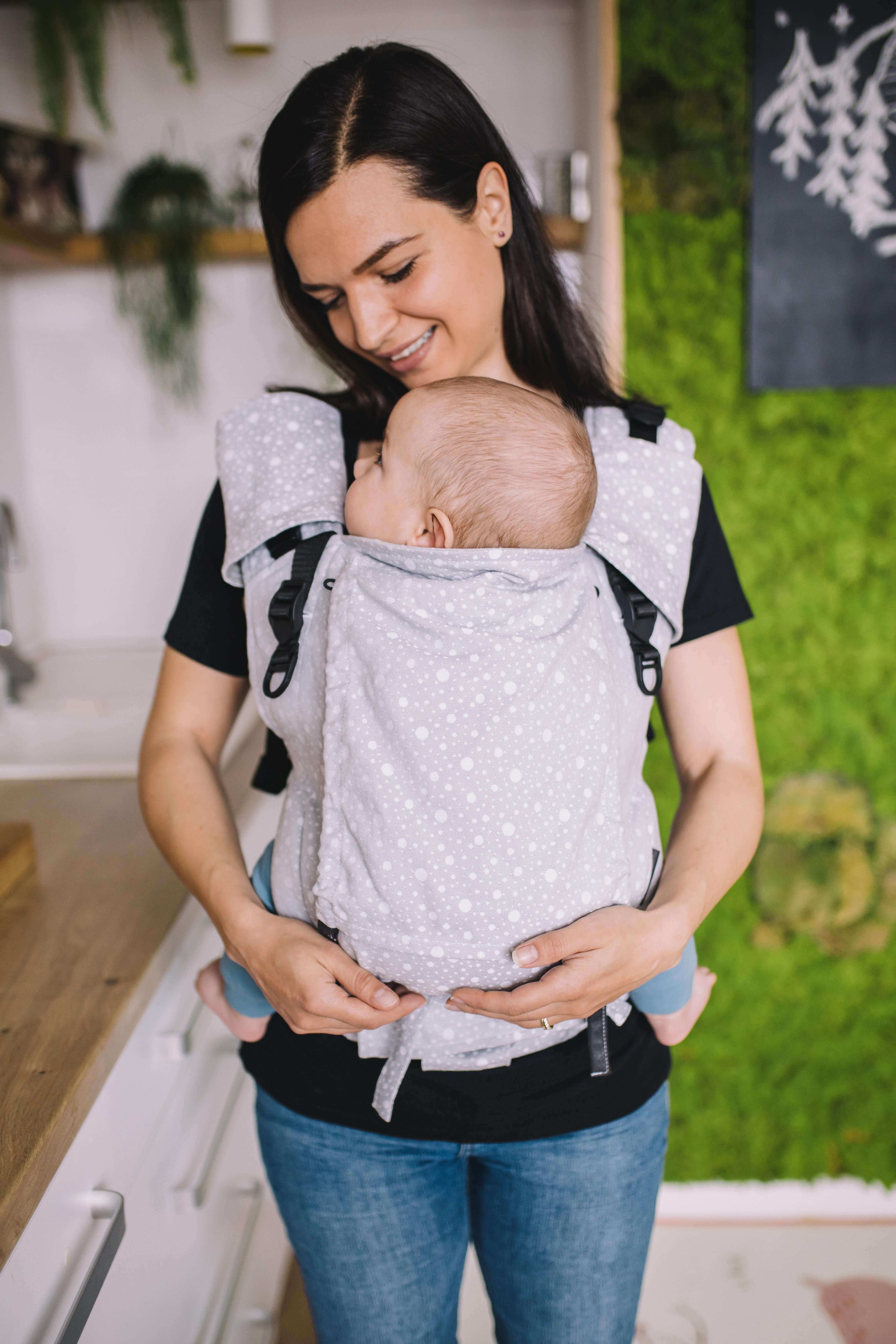 Porte-bébé Be Lenka 4ever Neo - Dots - Gris