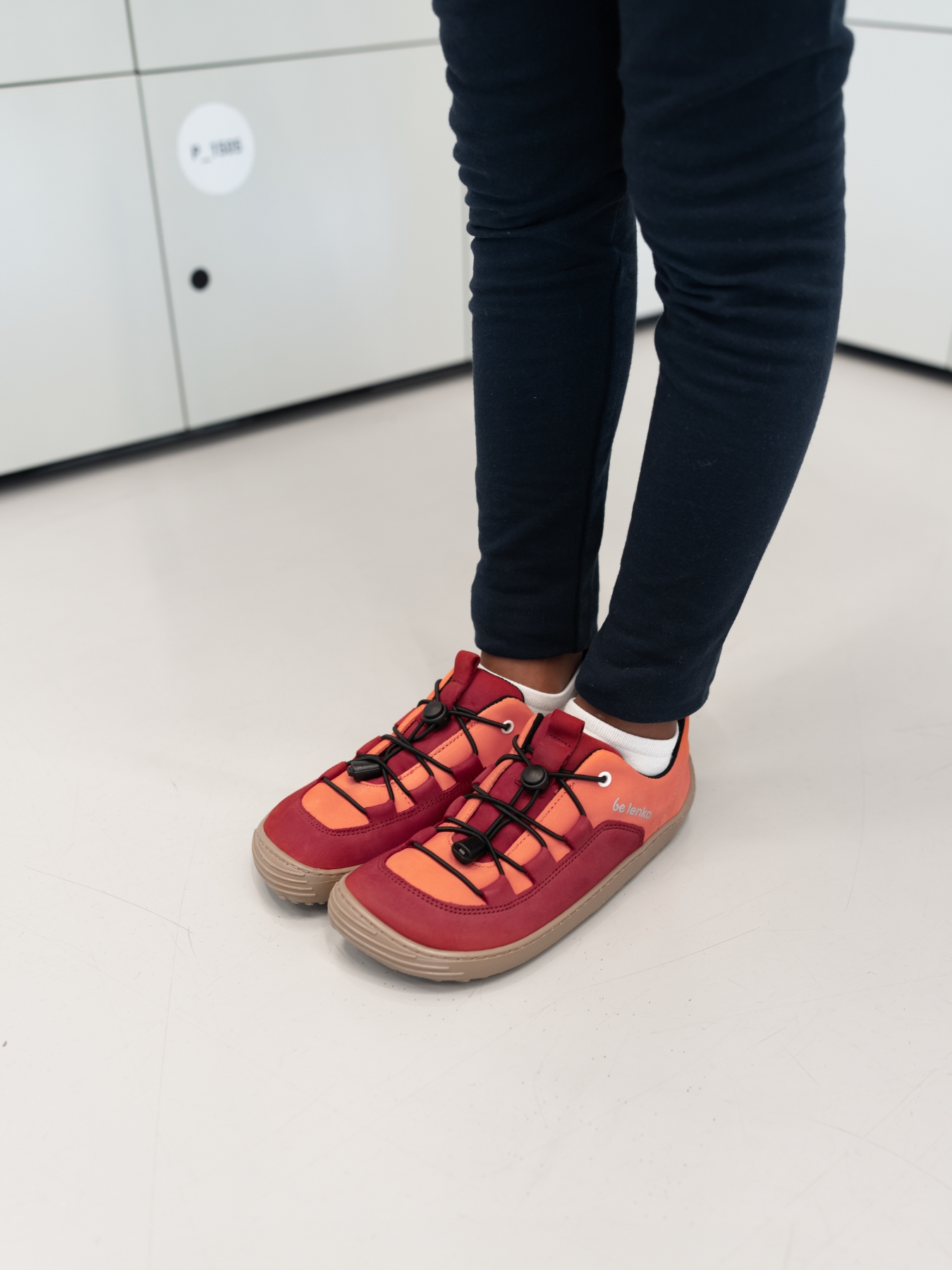 Baskets enfants barefoot Be Lenka Xplorer - Dark Red & Coral.